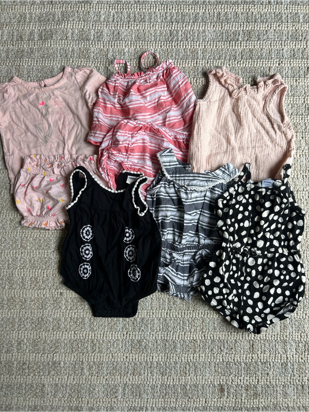 Summer 0-3 month baby girl lot